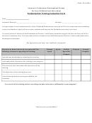 Vermont's Professional Development System For Early Childhood And Afterschool Fundamentals Training Evaluation Form