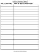 Weekly Cleaning Schedule Template Printable pdf