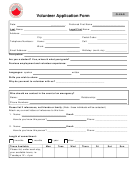 Fillable Volunteer Application Form - Little Mountain Printable pdf