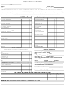Personal Financial Statement Template