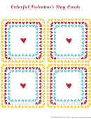 Colorful Valentine's Day Cards Templates