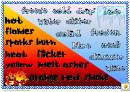Fire And Ice Words Poster Template
