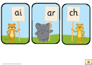 Indian Animals Phonic Cards Template - Lower Case Letters Printable pdf
