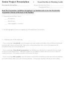Senior Project Presentation Template - Visual Outline & Planning Guide