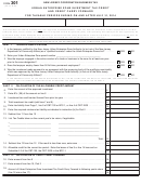 Fillable Form 301 - Urban Enterprise Zone Investment Tax Credit And Credit Carry Forward Printable pdf