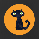 Halloween Cat Silhouette Template