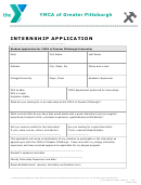 Internship Application Form - Ymca Of Greater Pittsburgh