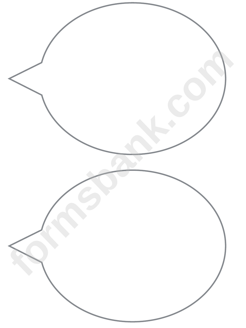 Speech Bubbles Templates Printable Pdf Download