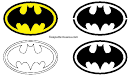 Batman Symbol Stencils