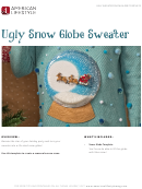 Ugly Snow Globe Patch Template For A Christmas Sweater Printable pdf