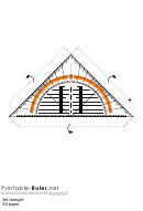 Triangle Ruler Foldable Template