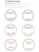 County Curtains Jar Label Template Printable pdf