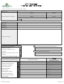 Fillable Film Shoot Details Template - Town Of High River Printable pdf
