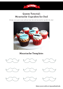 Moustache Templates For Cupcakes