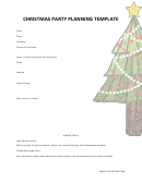 Christmas Party Planning Template