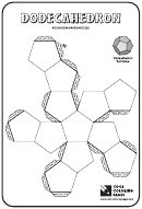 Dodecahedron Template And Coloring Sheet