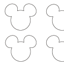 Mickey Mouse Head Silhouette Template