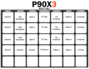 P90x3 Month 1 Mass Schedule