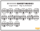 Lunge Level 2 Ed Shearin - "Sing" Music Worksheet Printable pdf