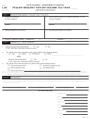 Form L-80 - Tracer Request For Net Income Tax Printable pdf