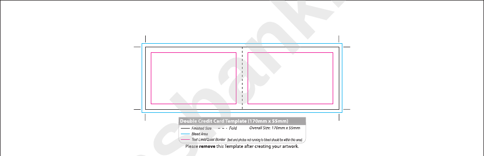 Double Credit Card Template
