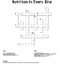 Nutrition In Every Bite Crossword Template