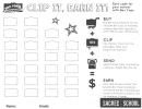 Box Top Collection Sheet Template - Clip It, Earn It