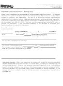 Operational Statement Template - City Of Fresno