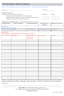 Tax Worksheet: Medical Expenses - You First Financial & Benefits Consultants Ltd Printable pdf