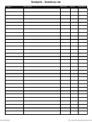 Stockpile Inventory List Spreadsheet - Coupon Project