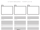 Video Storyboard Template Printable pdf