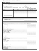 Business Income & Expense Worksheet