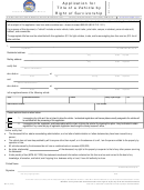 Form Mv12 - Application For Title Of A Vehicle By Right Of Survivorship Form