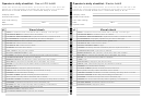 Operator's Daily Forklift Checklist Template