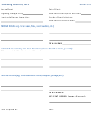 Fundraising Accounting Form