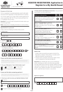 Application To Register For A My Health Record - Department Of Health Ausrtalian Goverment Printable pdf