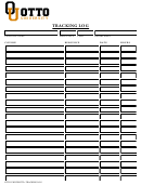 Fillable Tracking Log Template - Otto University Printable pdf