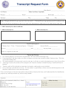 Transcript Request Form - Ambassador College Printable pdf