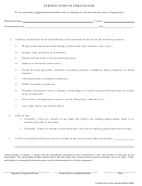 Certification Of Zero Income Form Printable pdf