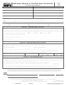 Form 13 - Nebraska Resale Or Exempt Sale Certificate