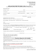 Application Form For Family Visa - The Cuban Consulate