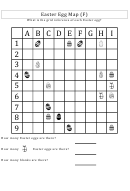 Easter Egg Map Grid And Counting Math Worksheet With Answers Printable pdf