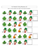 St. Patrick's Day Patterns Worksheet With Answers