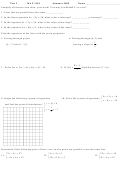 Mat 1101 Linear Equations Worksheet - 2009