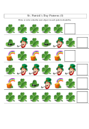 St. Patrick's Day Patterns Worksheet With Answers