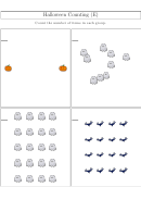 Halloween Counting Worksheet With Answer Key