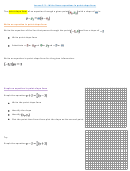 Linear Equations In Point-slope Form Worksheet
