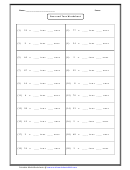 Ones And Tens Worksheet With Answer Key