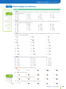 Percentages As Fractions Worksheet - Math Quest 7 For The Australian Curriculum Printable pdf