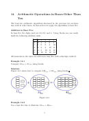 Arithmetic Operations In Bases Other Than Ten Worksheet With Answers